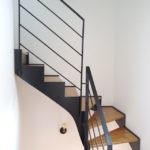 Acel - escalier deux quart tournant - marches bois