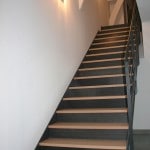 escalier droit bois metal