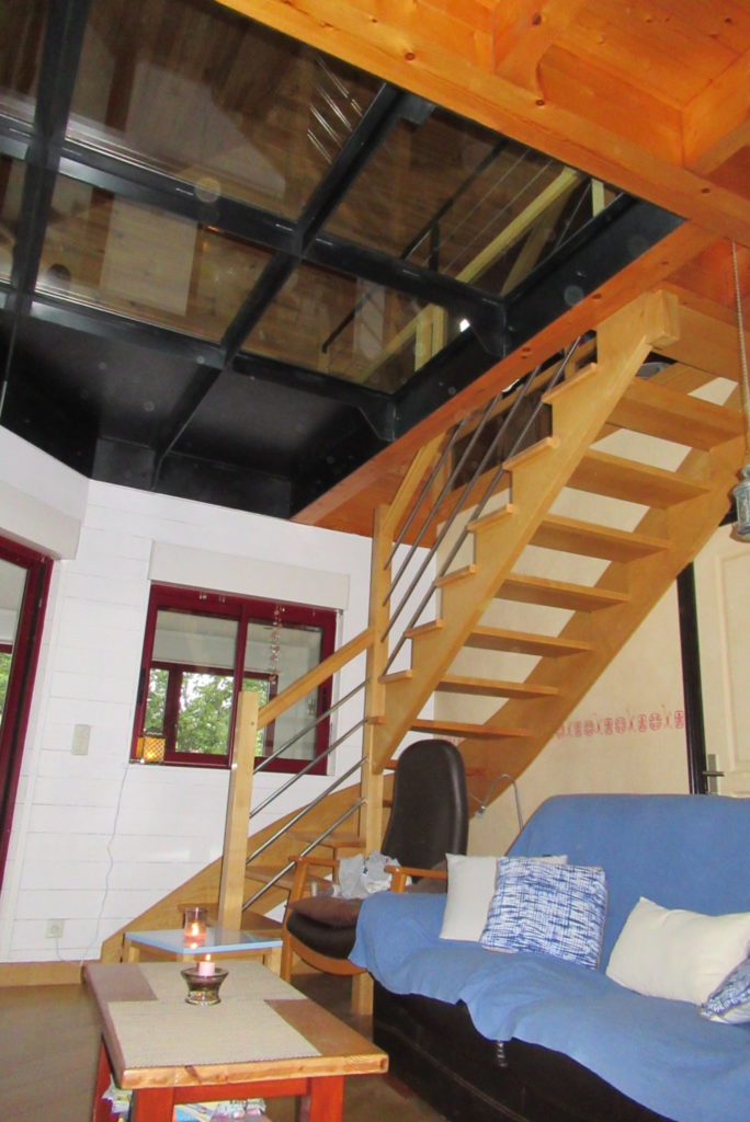 Plancher de verre sur mesure