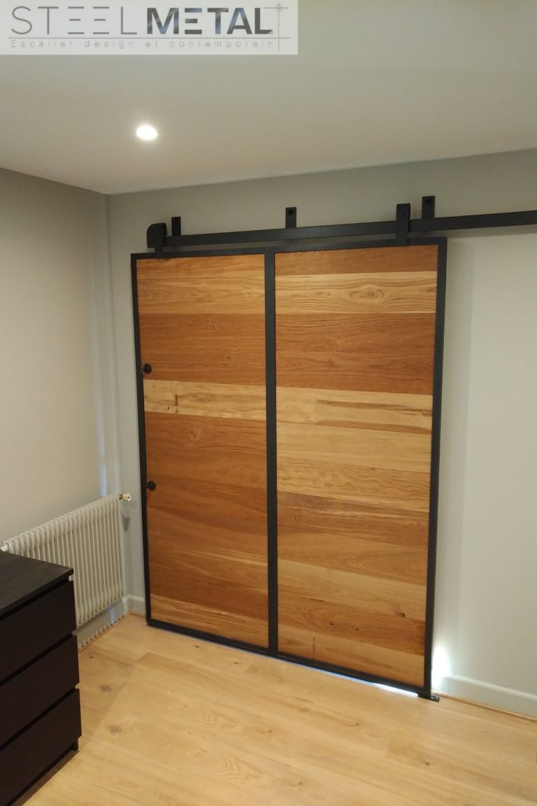 Porte atelier coulissante sur mesure | Steelmétal