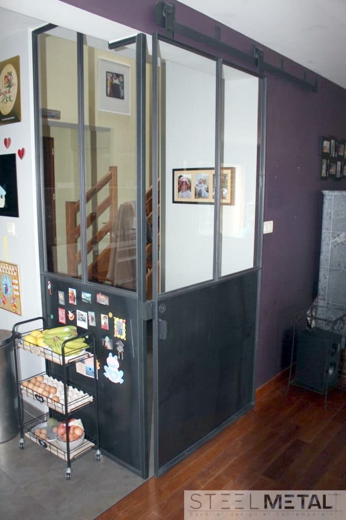 Porte atelier coulissante sur mesure | Steelmétal