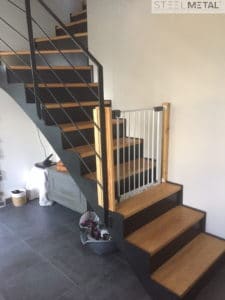 escalier quart tournant moderne