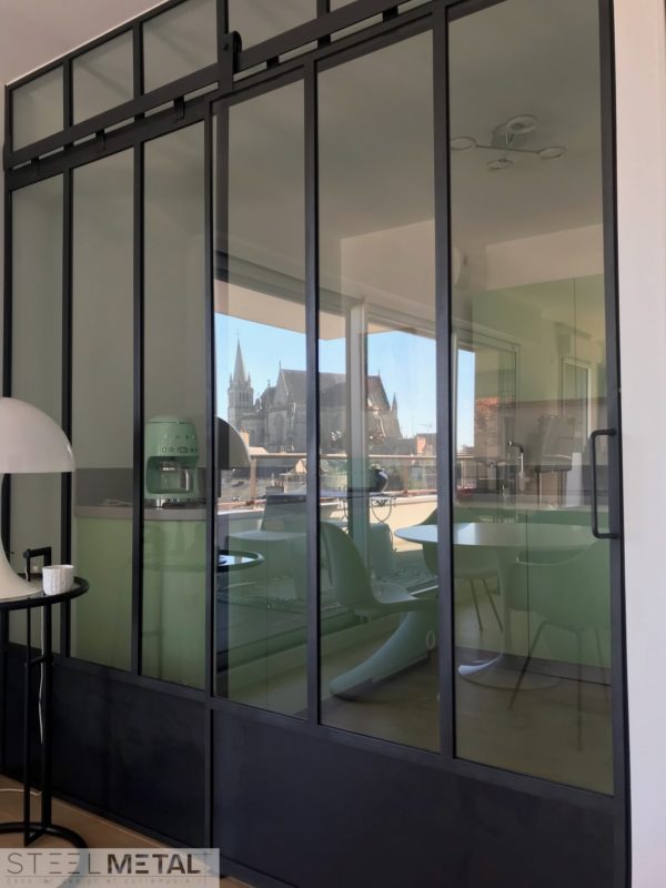 Porte atelier coulissante sur mesure | Steelmétal